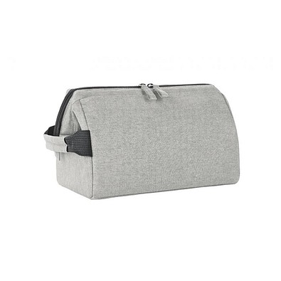 Reißverschluss-Tasche CIRCLE, hellgrau meliert