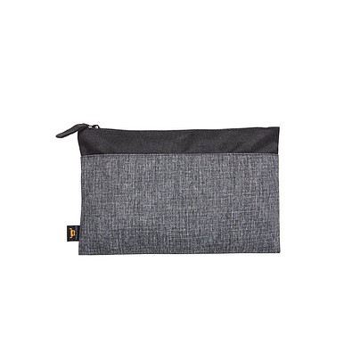 Reißverschluss-Tasche ELEGANCE, schwarz-grau meliert