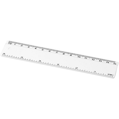 Renzo 15 cm Kunststofflineal, weiss Renzo 15 cm Kunststofflineal, weiss