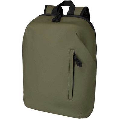 Resi Plus 15 GRS recycelter diebstahlsicherer Rucksack 18L, waldgrün