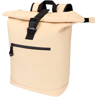 Resi Plus 15 GRS-recycelter Rolltop Rucksack 18 L, Oatmeal