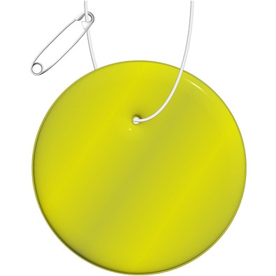 RFX™ H-09 Runder reflektierender PVC-Anhänger, neongelb