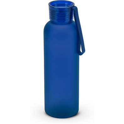 RIO rPET. Trinkflasche (600ml) aus recyceltem PET (100 % rPET) mit matter Oberfläche, Blau