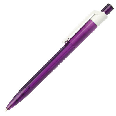 RITTER PEN Druckkugelschreiber Insider, blaue Mine, transparent, lila/weiß