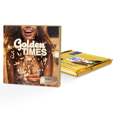 Ritter SPORT 250g im Werbe-Etui, inkl. Druck, Goldschatz Ritter SPORT 250g im Werbe-Etui, inkl. Druck, Goldschatz