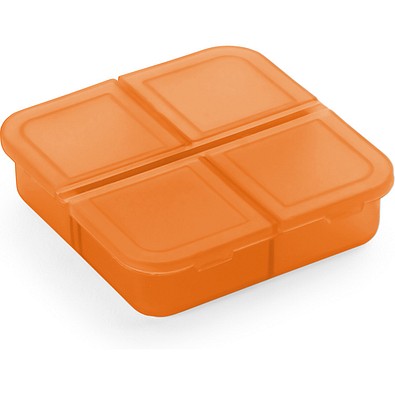 ROBERTS. Tablettenbox mit 4 Fächern, Orange