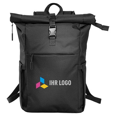Rollup-Rucksack SIMPLE, schwarz