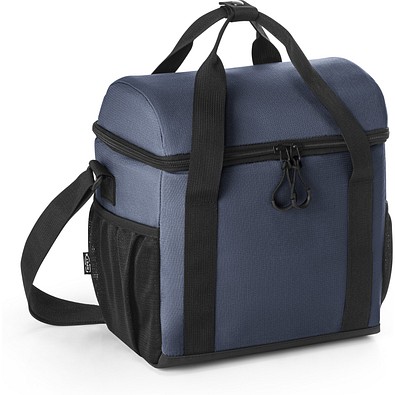 ROMA M. Gepolsterte Kühltasche aus recyceltem Polyester 600D Ripstop 11 L, Blau
