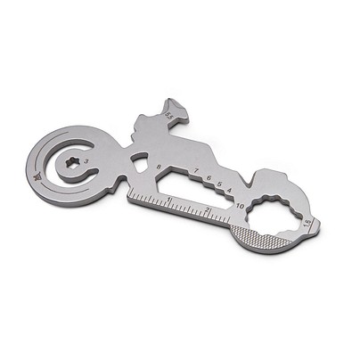 ROMINOX® Key Tool, Motorbike - 21 Funktionen, silber
