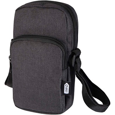 Ross Handytasche aus recyceltem GRS-Material, Heather Charcoal