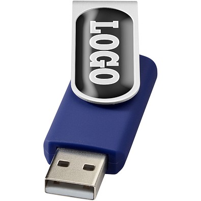 Rotate Doming USB-Stick, blau, 4GB