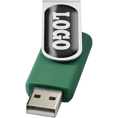 Rotate Doming USB-Stick, grün, 64GB