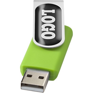 Rotate Doming USB-Stick, limone, 2GB