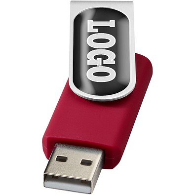 Rotate Doming USB-Stick, rot, 2GB