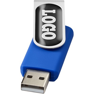 Rotate Doming USB-Stick, royalblau, 4GB