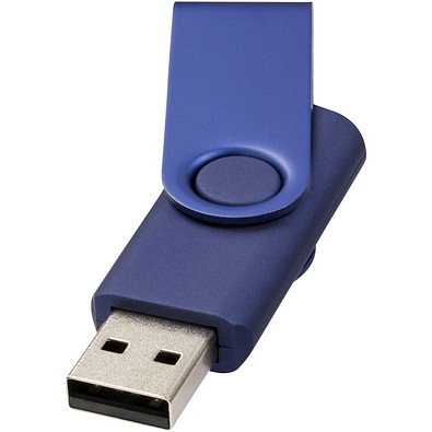 Rotate Metallic USB-Stick, blau, 2GB