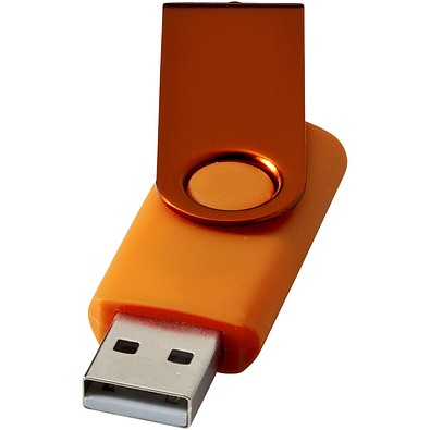 Rotate Metallic USB-Stick, orange, 4GB