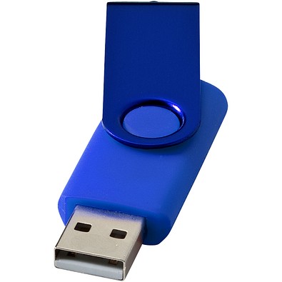 Rotate Metallic USB-Stick, royalblau, 4GB