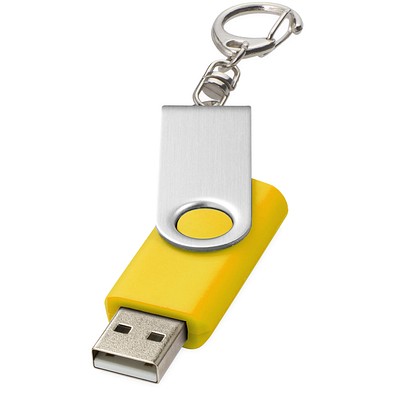 Rotate mit Schlüsselanhänger USB-Stick, gelb, 8GB