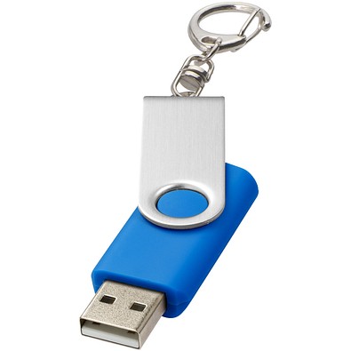 Rotate mit Schlüsselanhänger USB-Stick, mittelblau, 8GB