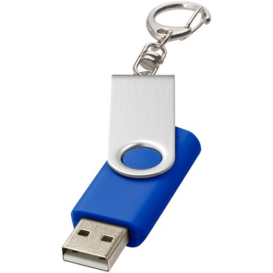 Rotate mit Schlüsselanhänger USB-Stick, royalblau, 16GB