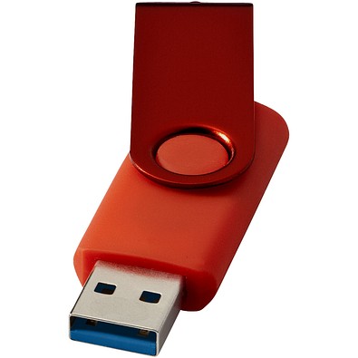 Rotate USB-Stick 3.0 aus Metall, hellrot, 128GB