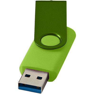 Rotate USB-Stick 3.0 aus Metall, limone, 16GB