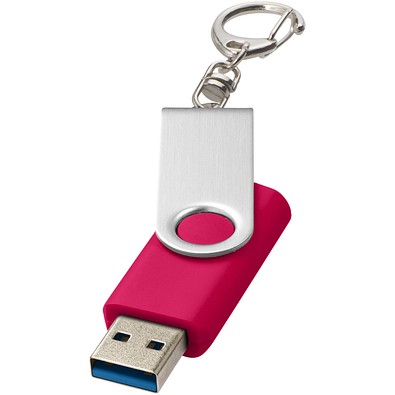 Rotate USB-Stick 3.0 mit Schlüsselanhänger, magenta, 16GB