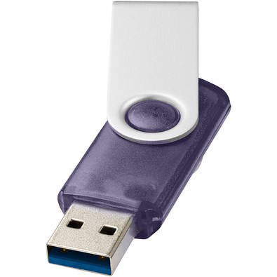 Rotate USB-Stick 3.0 transparent, blau, 32GB