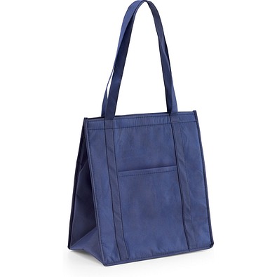 ROTTERDAM. Kühltasche aus Vliesstoff (80 g/m²), Blau