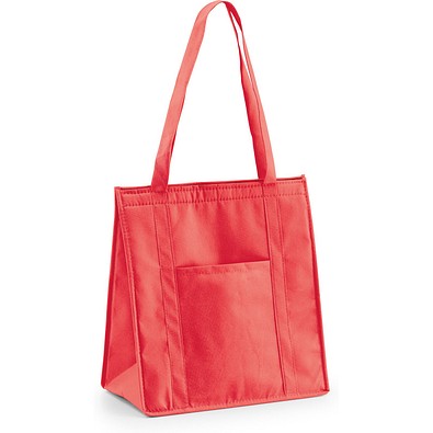 ROTTERDAM. Kühltasche aus Vliesstoff (80 g/m²), Rot
