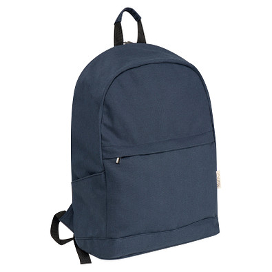 Rucksack aus recycelter Baumwolle, dunkelblau
