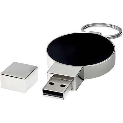 Runder Light Up USB Stick, schwarz, 4GB