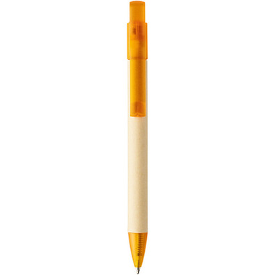 Safi Papier-Druckkugelschreiber, schwarze Mine, orange Safi Papier-Druckkugelschreiber, schwarze Mine, orange