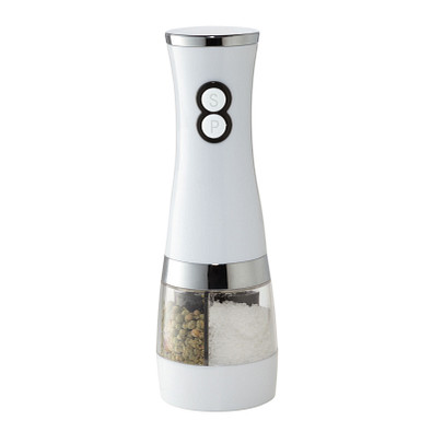 Salz- & Pfeffermühle SALT N&acute; PEPPER,silber, weiß