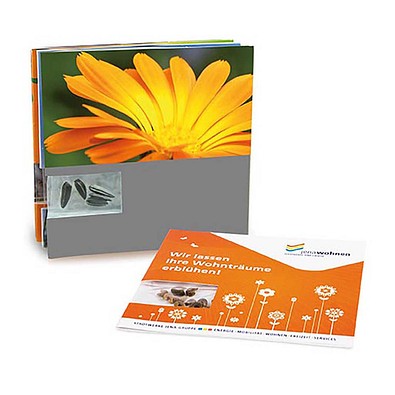 Samen-Karte, Ringelblume, 2-seit. Druck