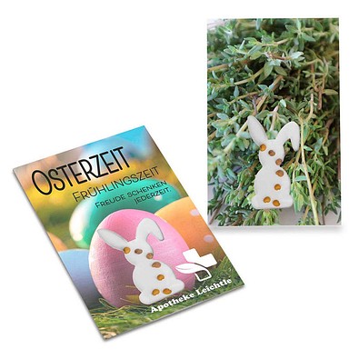Samen-Karte-Mini Ostern, Thymian, 2-seit. Druck