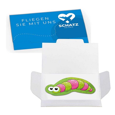 Samenpapier lustige Tierchen, Raupe Wanda, 1-seit. Druck