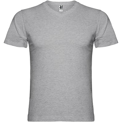 Samoyedo T-Shirt mit V-Ausschnitt für Herren, Marl Grey, XL