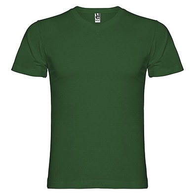 Samoyedo T-Shirt mit V-Ausschnitt für Herren, dunkelgrün, L