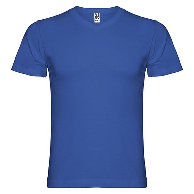 Samoyedo T-Shirt mit V-Ausschnitt für Herren, Royal, L