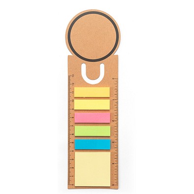 SAWYER. Büroset 3-in-1- aus 100 % Recyclingpapier mit runder Oberseite und schwarzem Aufdruck rundum, Natur