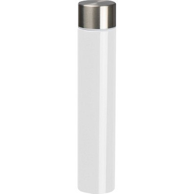 Schlanke Isolierflasche mit 310 ml Füllvermögen, weiss