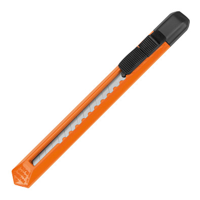 Schlankes Kartonmesser aus Kunststoff, orange Schlankes Kartonmesser aus Kunststoff, orange
