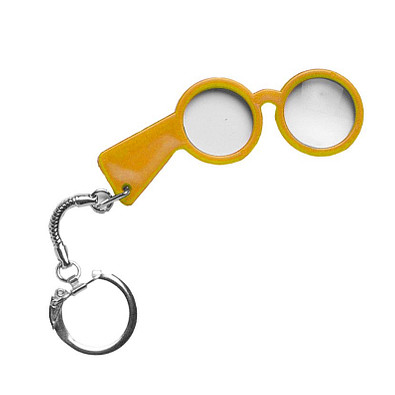 Schlüsselanhänger "Brille", standard-gelb Schlüsselanhänger "Brille", standard-gelb