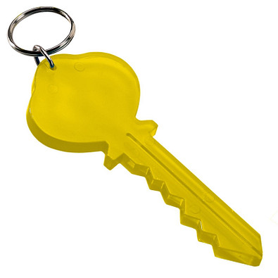 Schlüsselanhänger Key, transparent-gelb Schlüsselanhänger Key, transparent-gelb