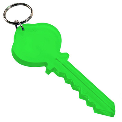 Schlüsselanhänger Key, transparent-grün Schlüsselanhänger Key, transparent-grün