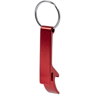 Schlüsselanhänger mit Flaschenöffner Stiked, Rot