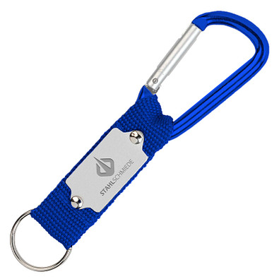 Smart Schlüsselanhanger aus Edelstahl und Nylon Blau
