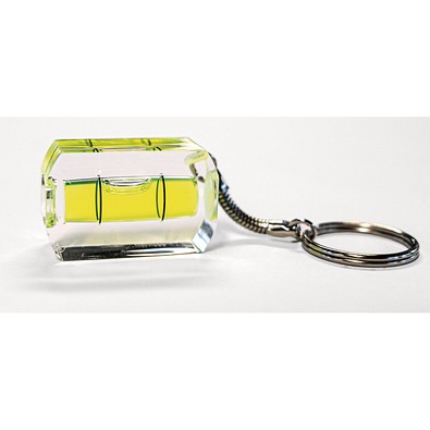 Schlüsselanhänger Wasserwaage 102D, Transparent Grün